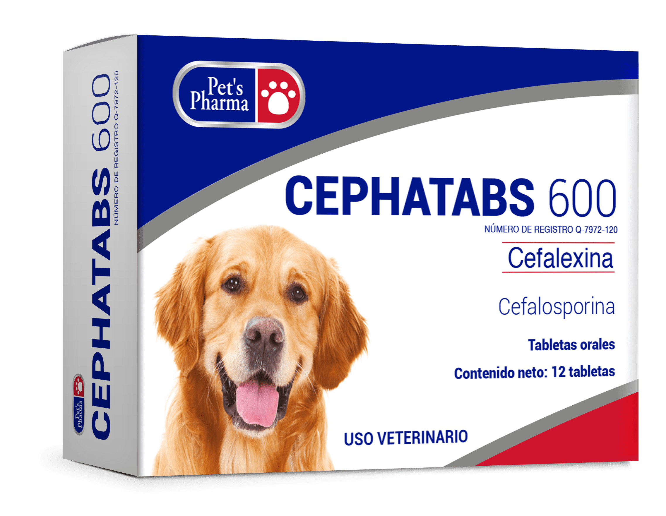 Cephatabs 600 - 12 Tabletas Pet's Pharma