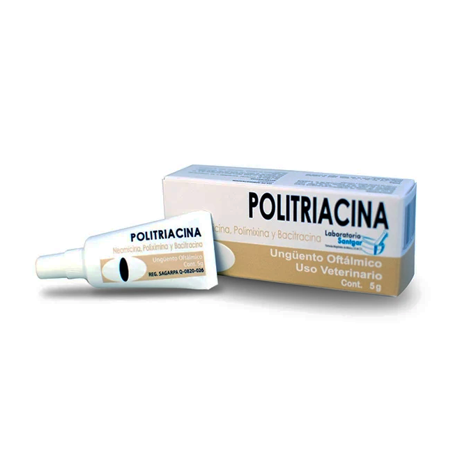Politriacina 5 g ungüento oftálmico - Santgar