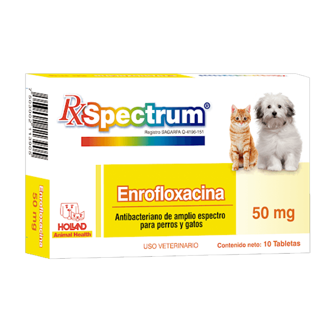 Spectrum Enrofloxacina 10 Tabletas - Holland