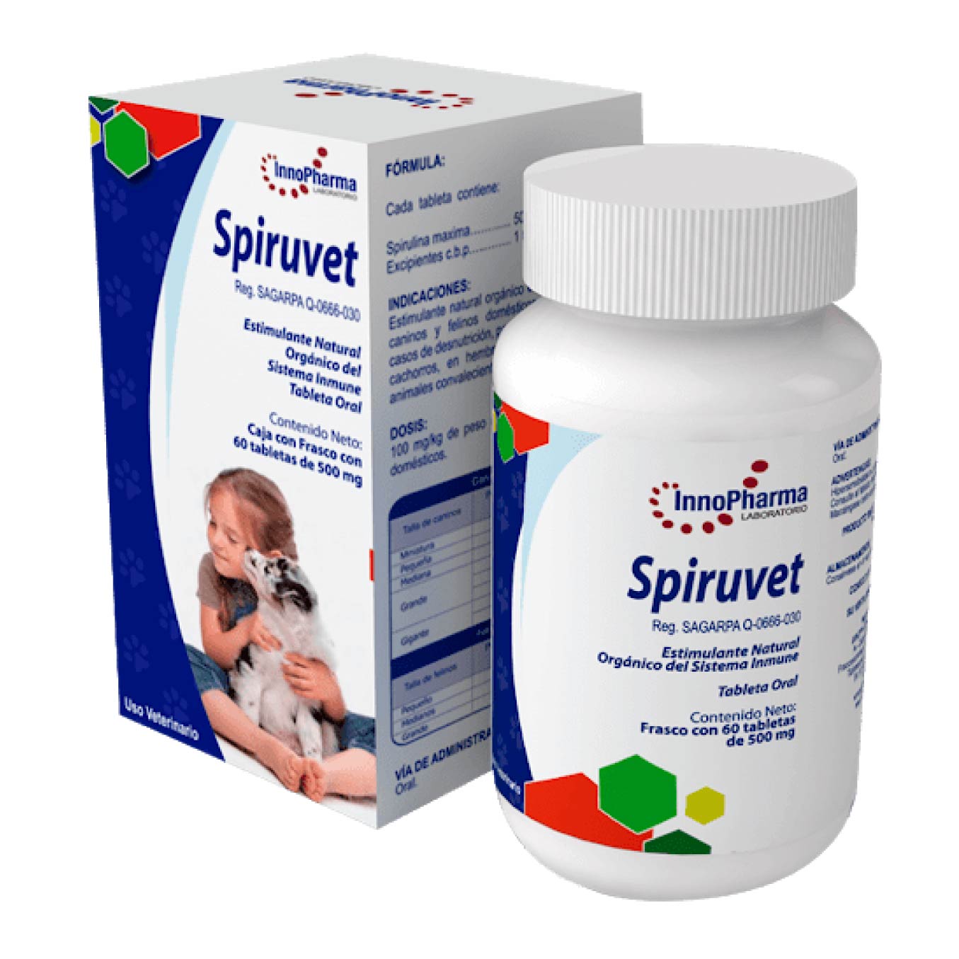 Spirulina  | Inmunoestimulador de Origen Natural  Tabletas - InnoPharma, Farmacia, InnoPharma, Mister Mascotas