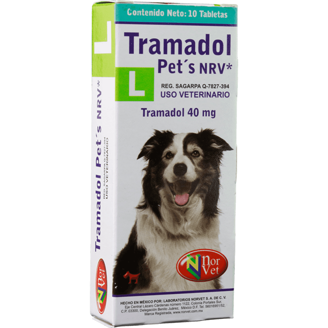 Tramadol Pets L 40 Mg 10 Tabletas - Norvet