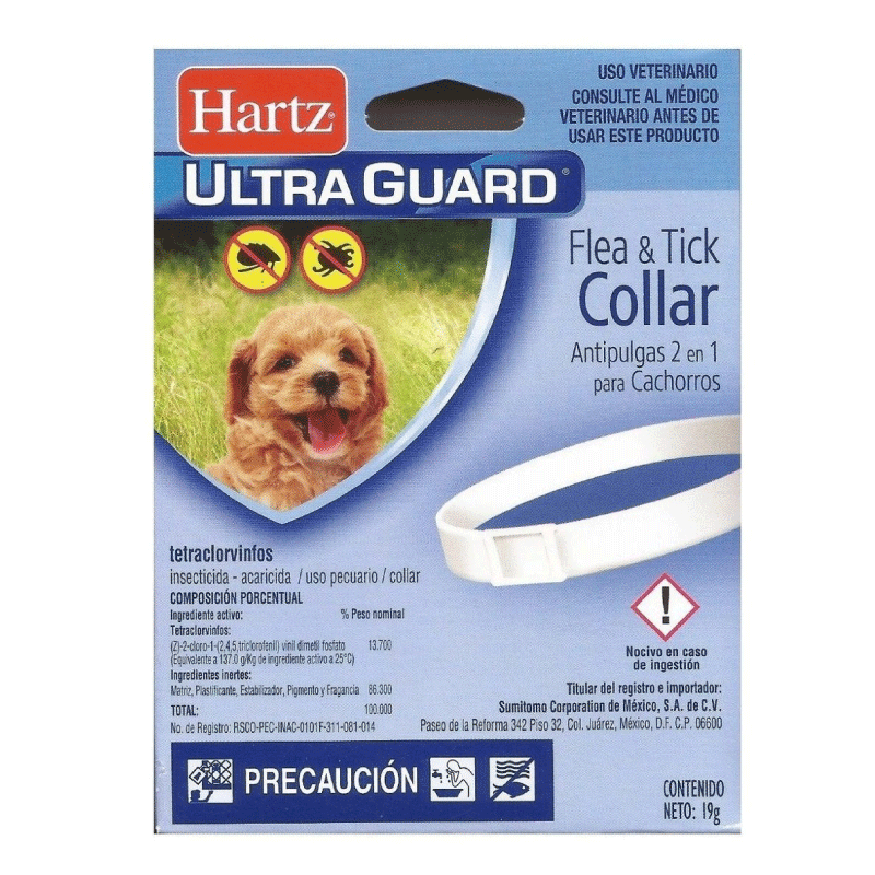 Collar Antipulgas 2 en 1 para Perro Cachorro Adulto - Hartz Ultra Guard, Salud, Hartz, Mister Mascotas