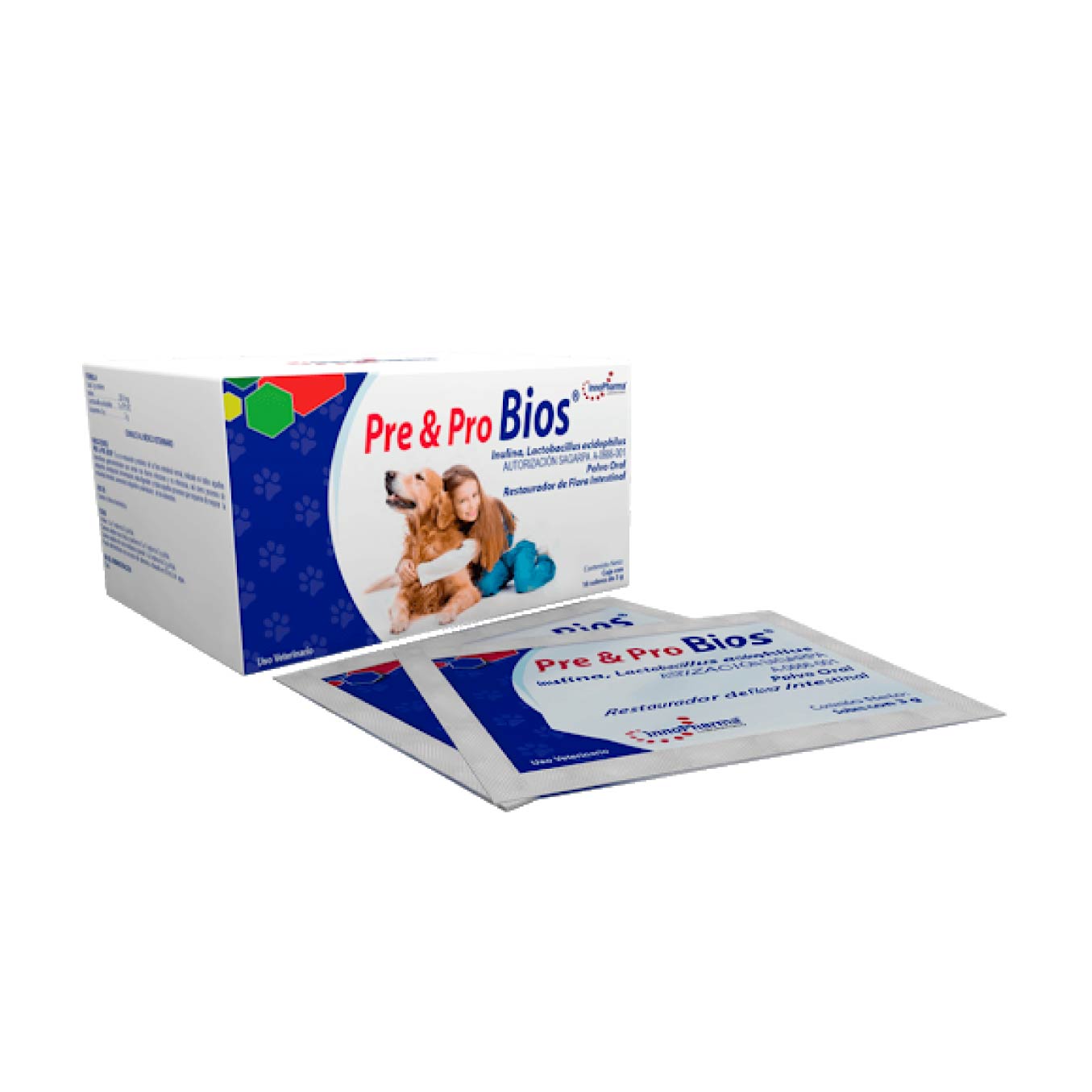 Pre & Pro Bios Pre y Probióticos  Polvo Oral - InnoPharma, Farmacia, InnoPharma, Mister Mascotas