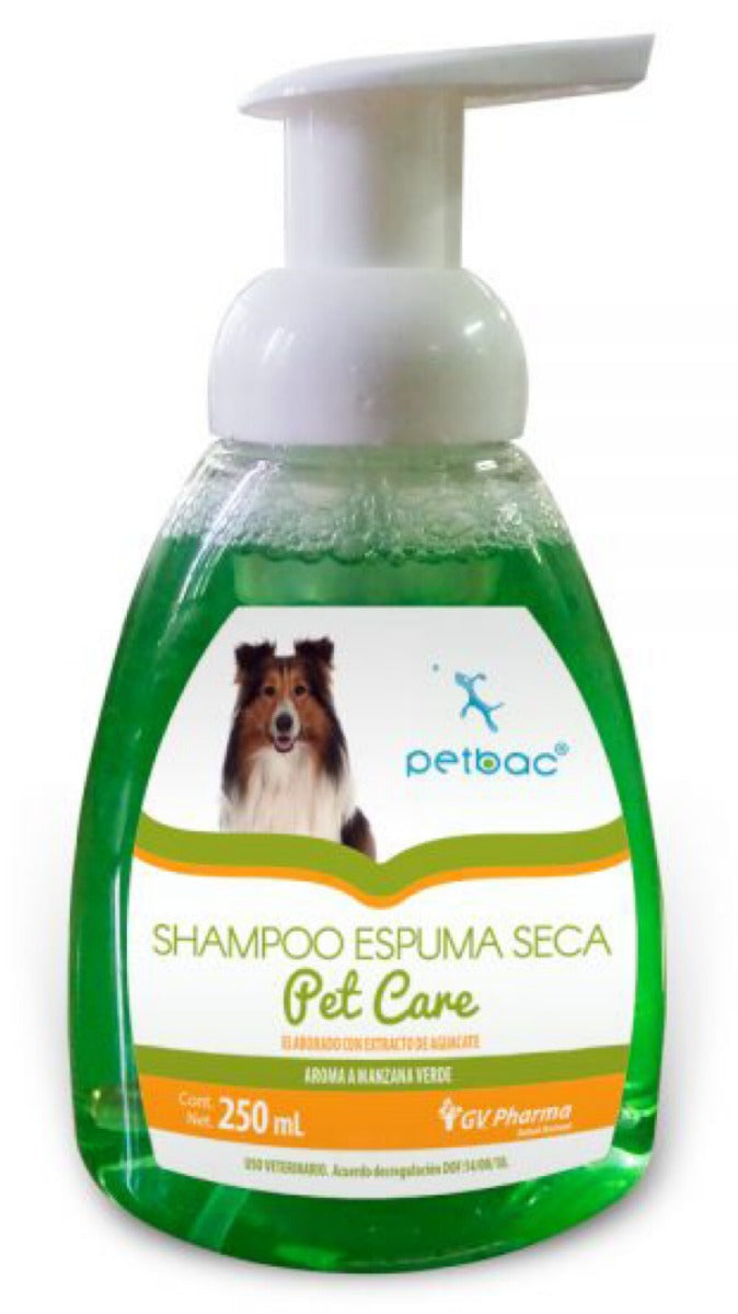 Shampoo Petbac Espuma Seca Pet Care - 250 Ml, Estética, Petbac, Mister Mascotas