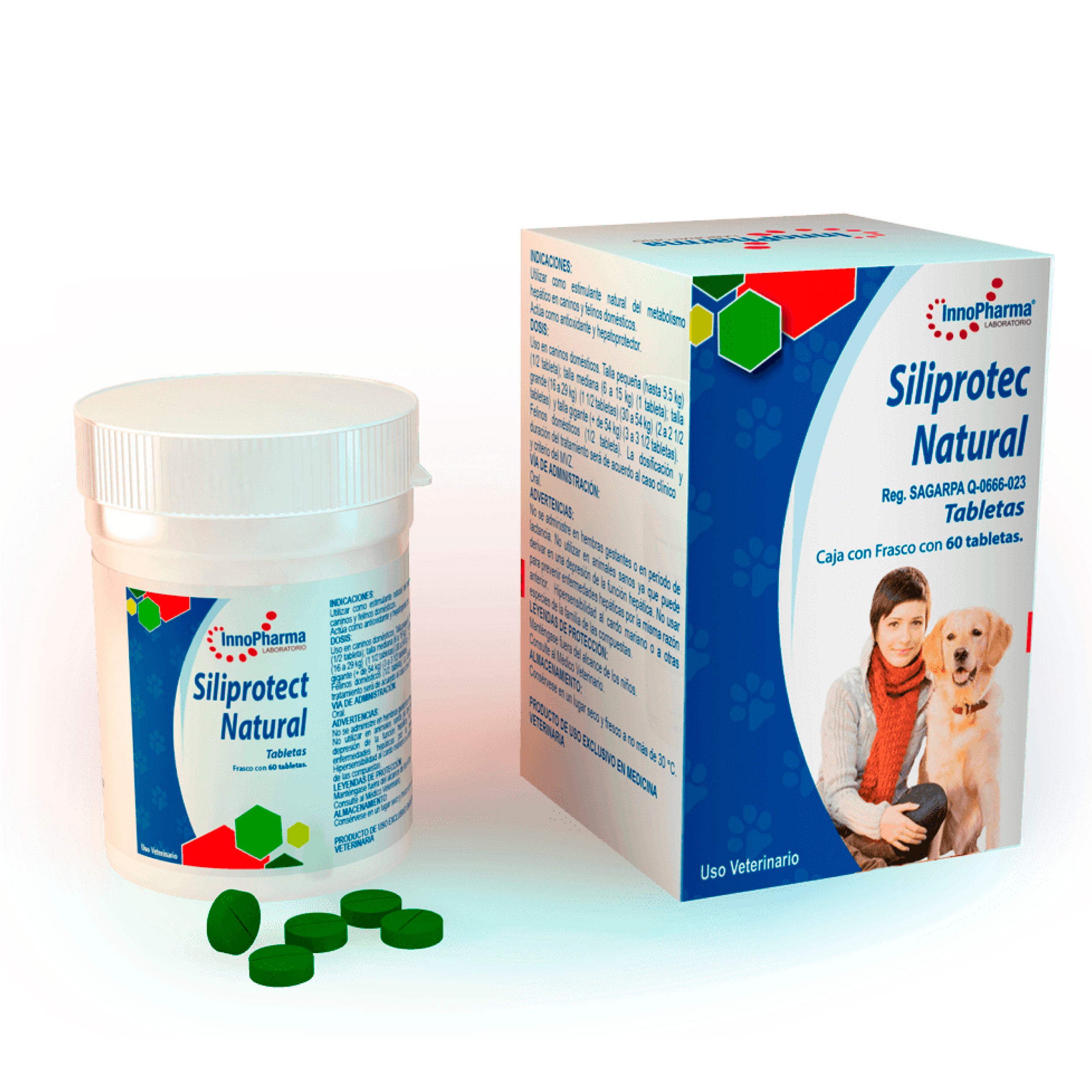 Siliprotec Natural Tabletas 100 Mg P/ Gato Perro Silimarina - InnoPharma, Farmacia, InnoPharma, Mister Mascotas