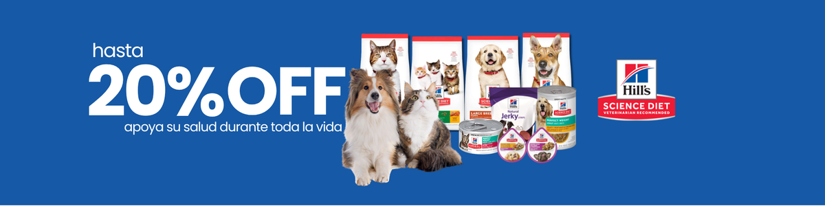 Promoción vigente en productos seleccionados para mascotas.