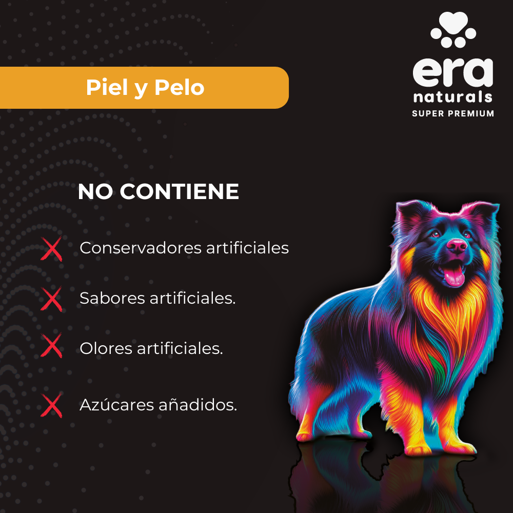 Suplemento para Perros Era Naturals Cuidado Piel y Pelo - Skin and Coat 300 Gr
