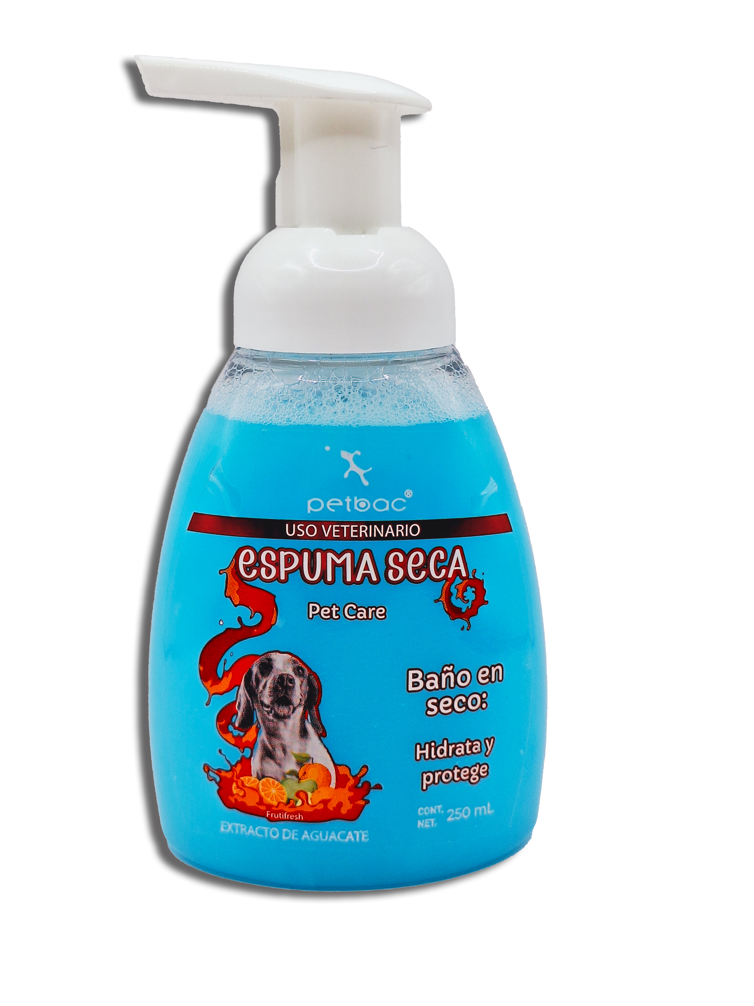Shampoo Petbac Espuma Seca Pet Care - 250 Ml