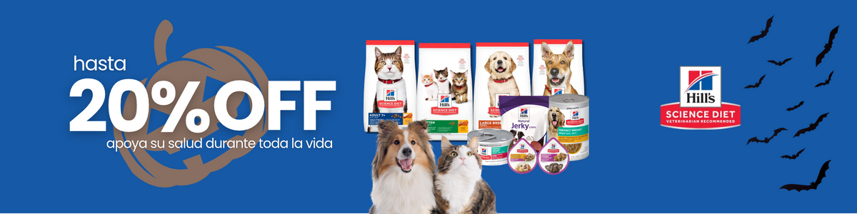 Promoción vigente en productos seleccionados para mascotas.