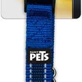 Collar Mediana Con Ultra Grip Y Bandas Reflejantes Azul Fancy Pets para Perro