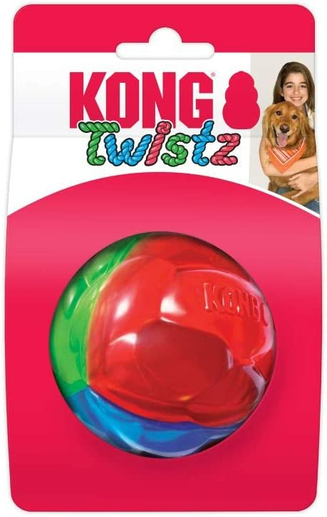 Juguete Kong Ball Twistz - Pelota Dura para Perros