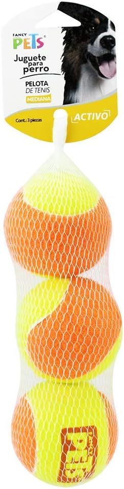 Pelotas De Tenis Bicolor Med 3 Pz
