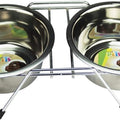 Comedero Doble Con 2 Platos 32 Oz Fancy Pets