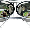 Comedero Doble Con 2 Platos 16 Oz Fancy Pets