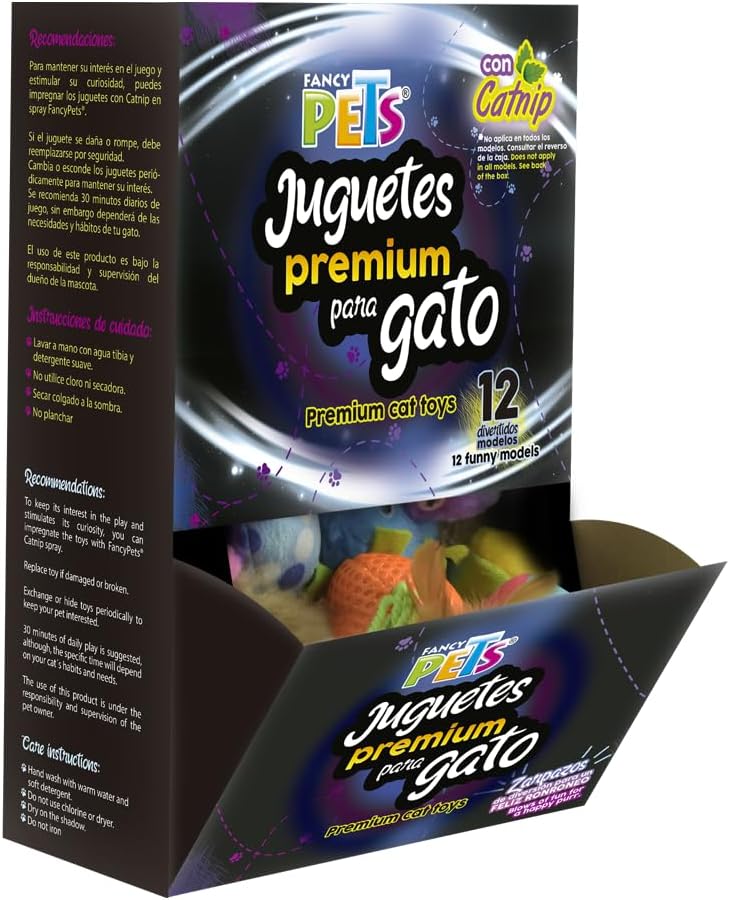 Caja De Juguetes Premium Para Gato 36 Pzas