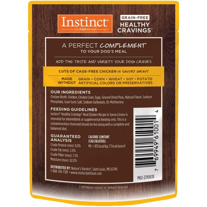 Instinct Healthy Cravings Pollo para Perro 12 Sobres