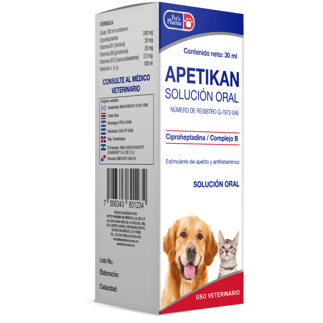 Productos Apetikan Solución Oral 30ml - Pet's Pharma Correcto
