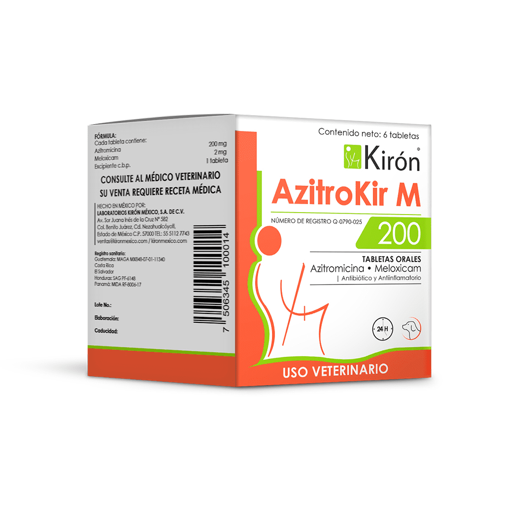 Azitrokir M 200 Kiron Tabletas