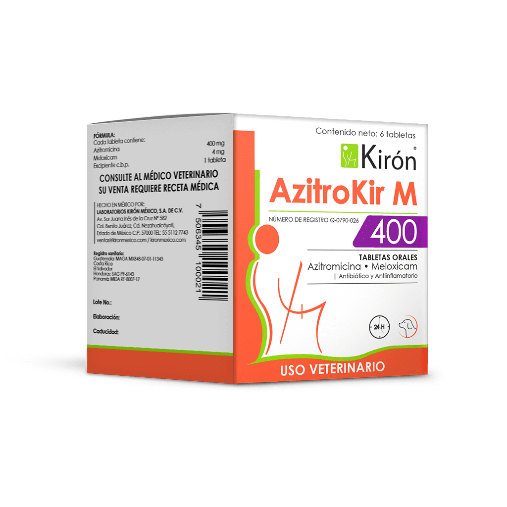 Azitrokir M 400 Kiron Tabletas