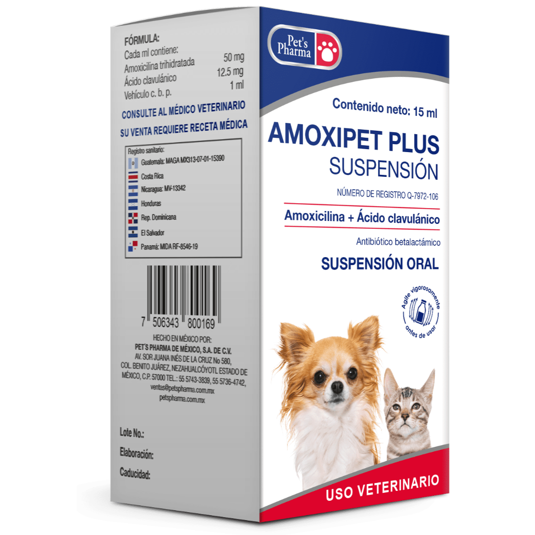 Productos Amoxipet Plus Solución - Pet's Pharma