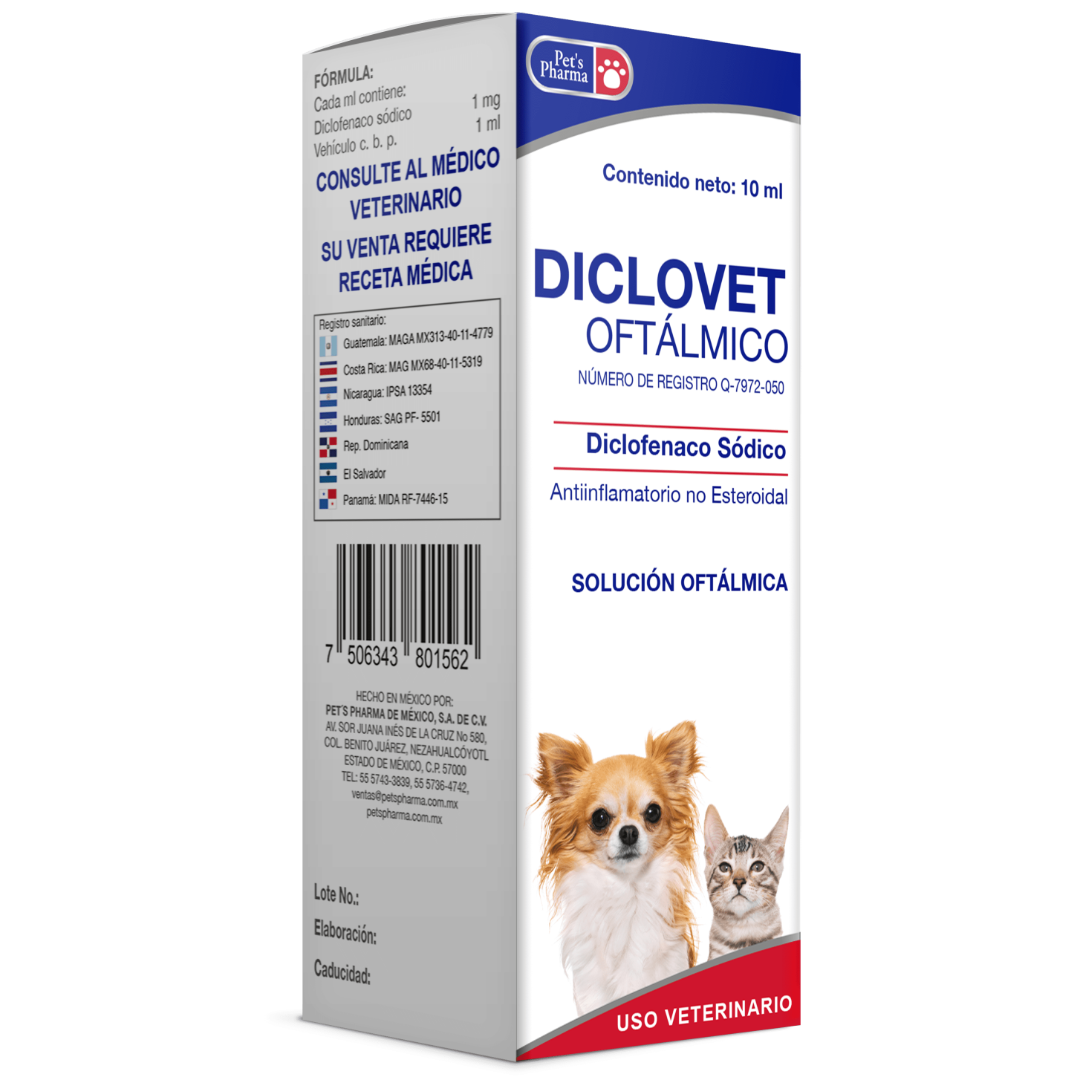 Diclovet Solución Oftálmica 10ml - Pet's Pharma