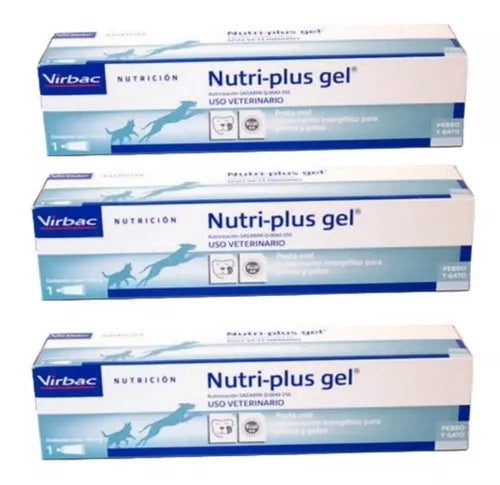 Paquete 3 Piezas Nutriplus Gel 120g - Vitaminas Perros Gatos