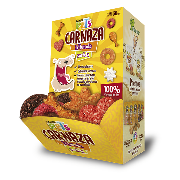 Carnaza Triturada Caja Con 50 Pz Fancy Pets