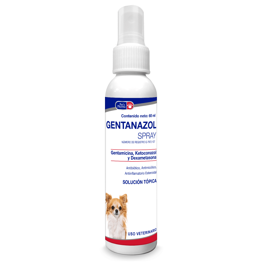 Gentanazol Spray Solución Tópica 60ml - Pet's Pharma