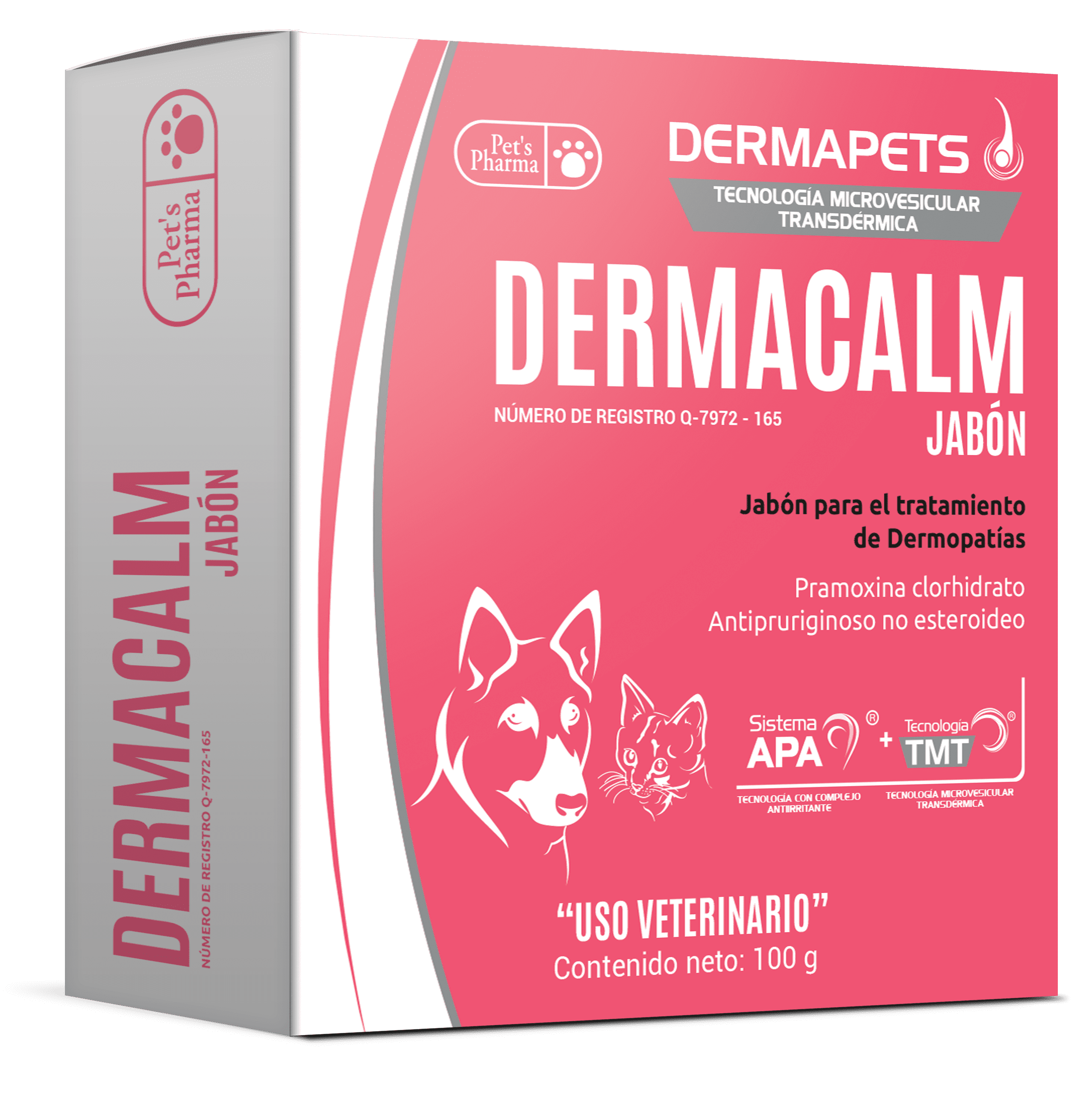 Dermacalm Jabón Dermatológico 100Gr - Pet's Pharma