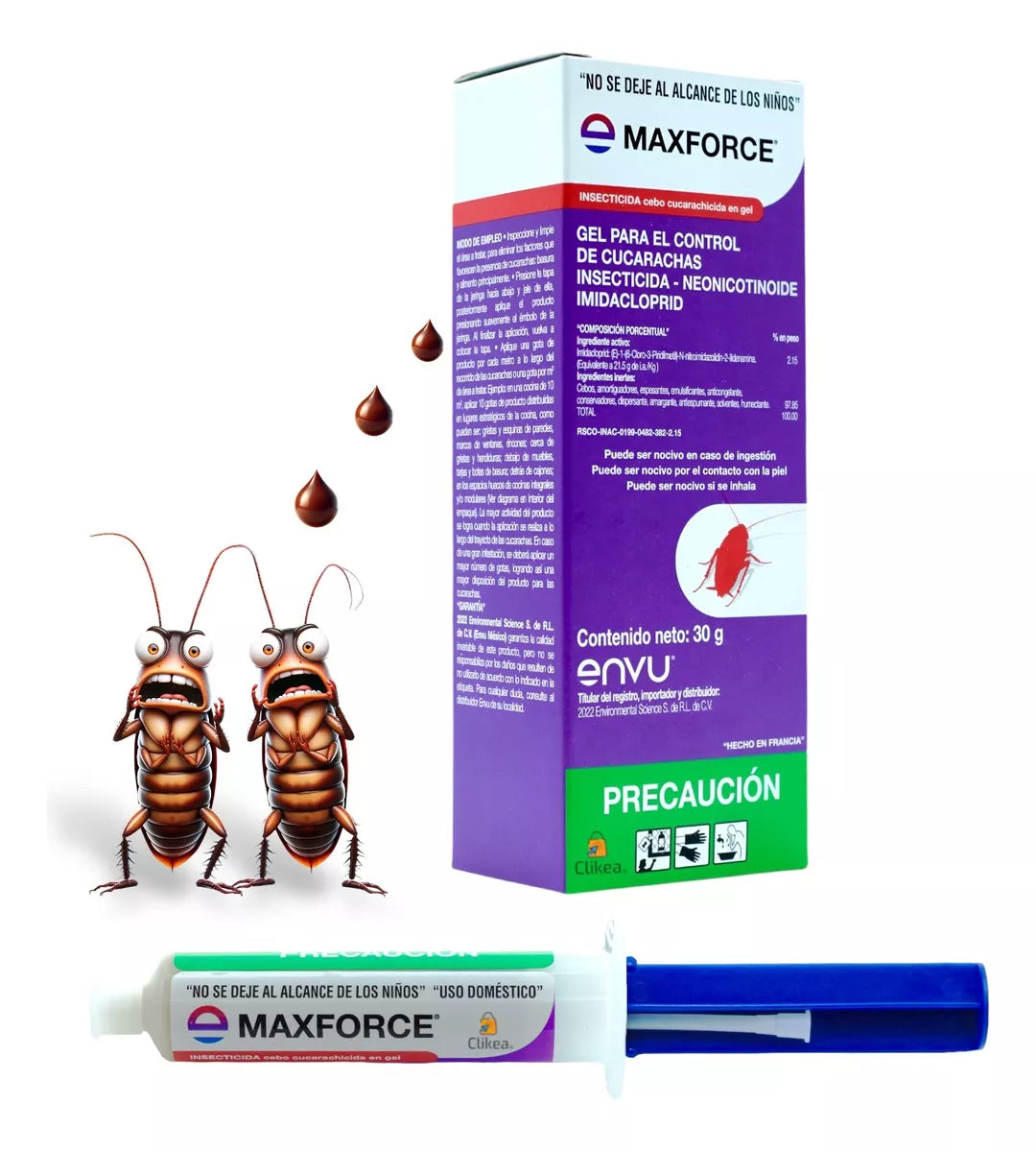 MaxForce Gel Bayer -  30 Gr Mata Cucarachas MaxForce