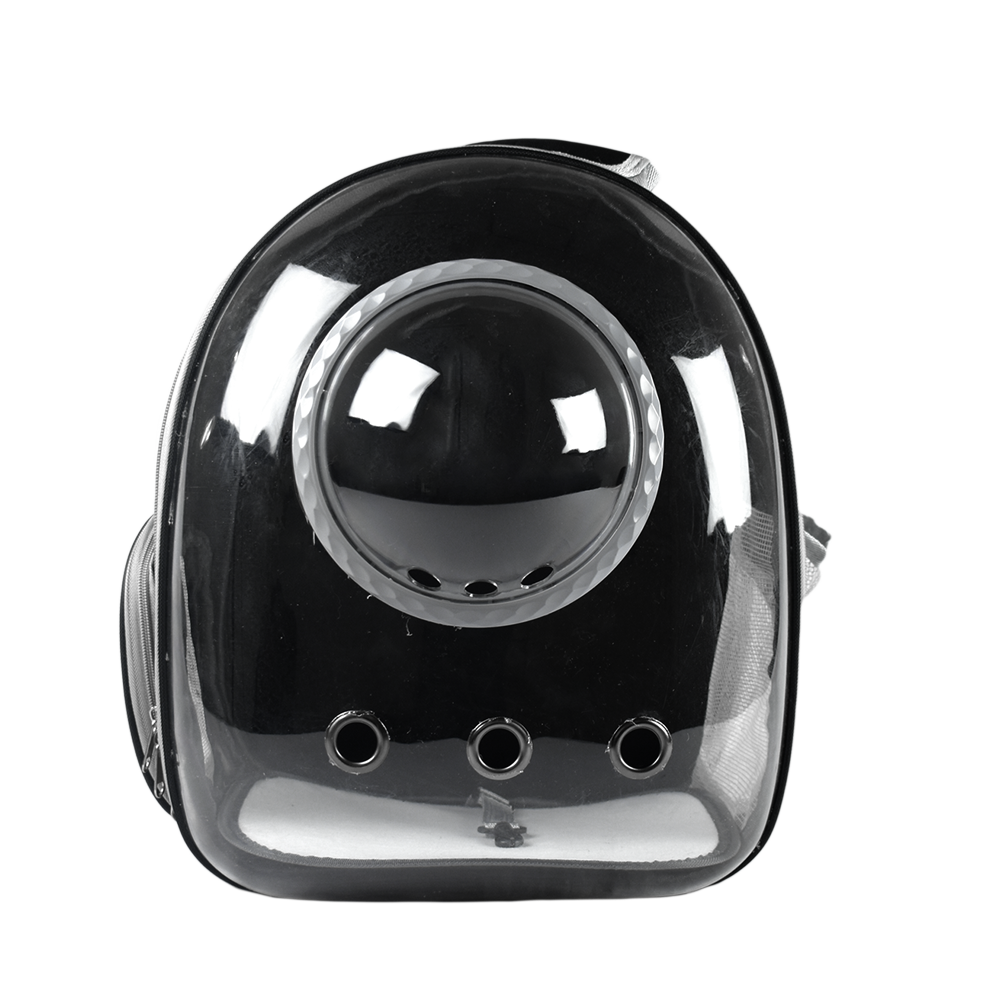 Mochila Burbuja Transportadora Negra para Mascota - Fancy pets