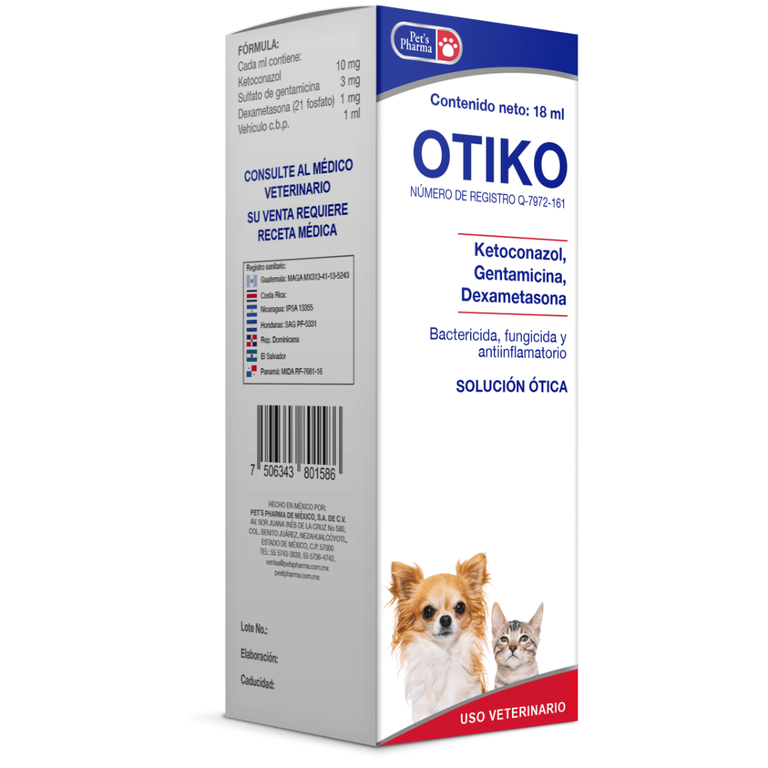 Otiko Solución Ótica 18ml - Pet's Pharma