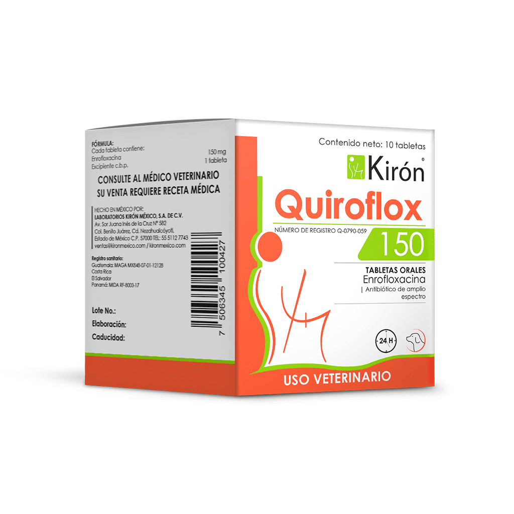 Quiroflox 150 Kiron 10 Tabletas