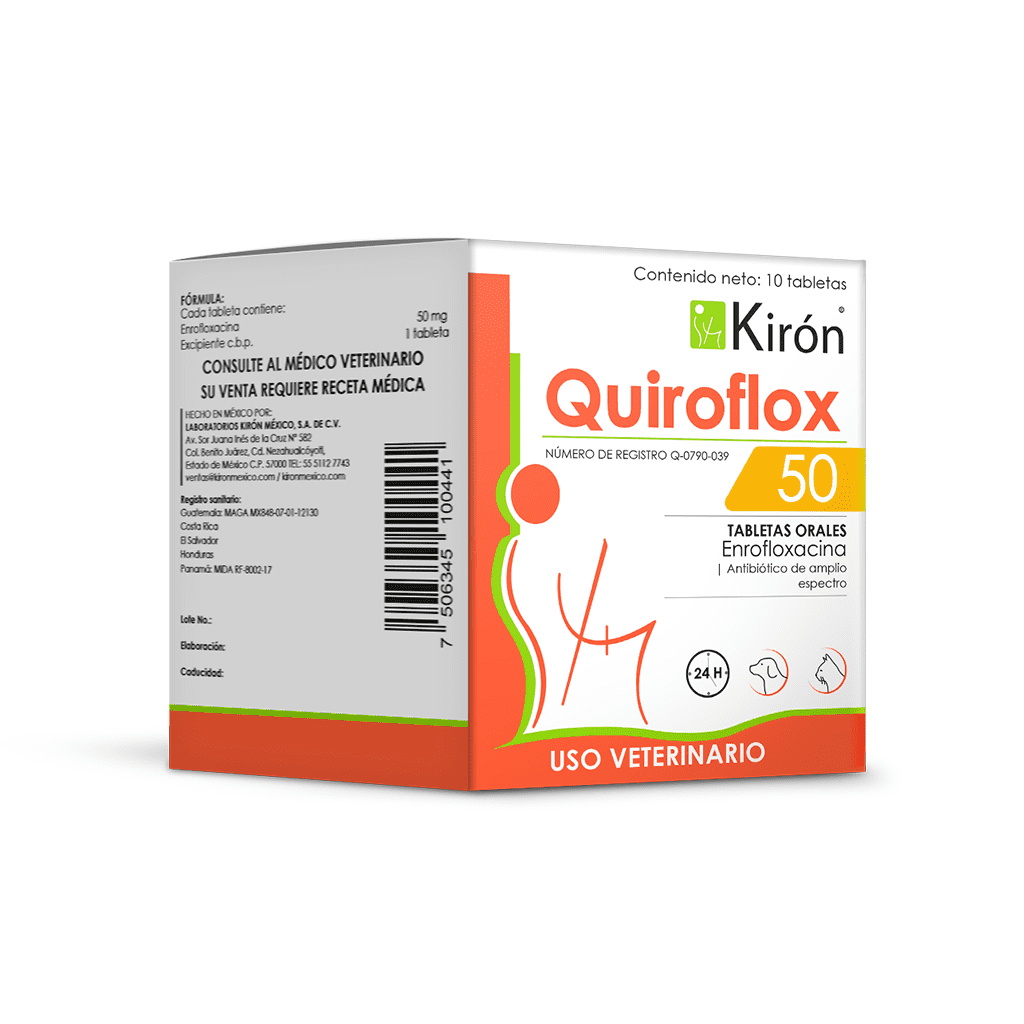 Quiroflox 50 Kiron 10 Tabletas
