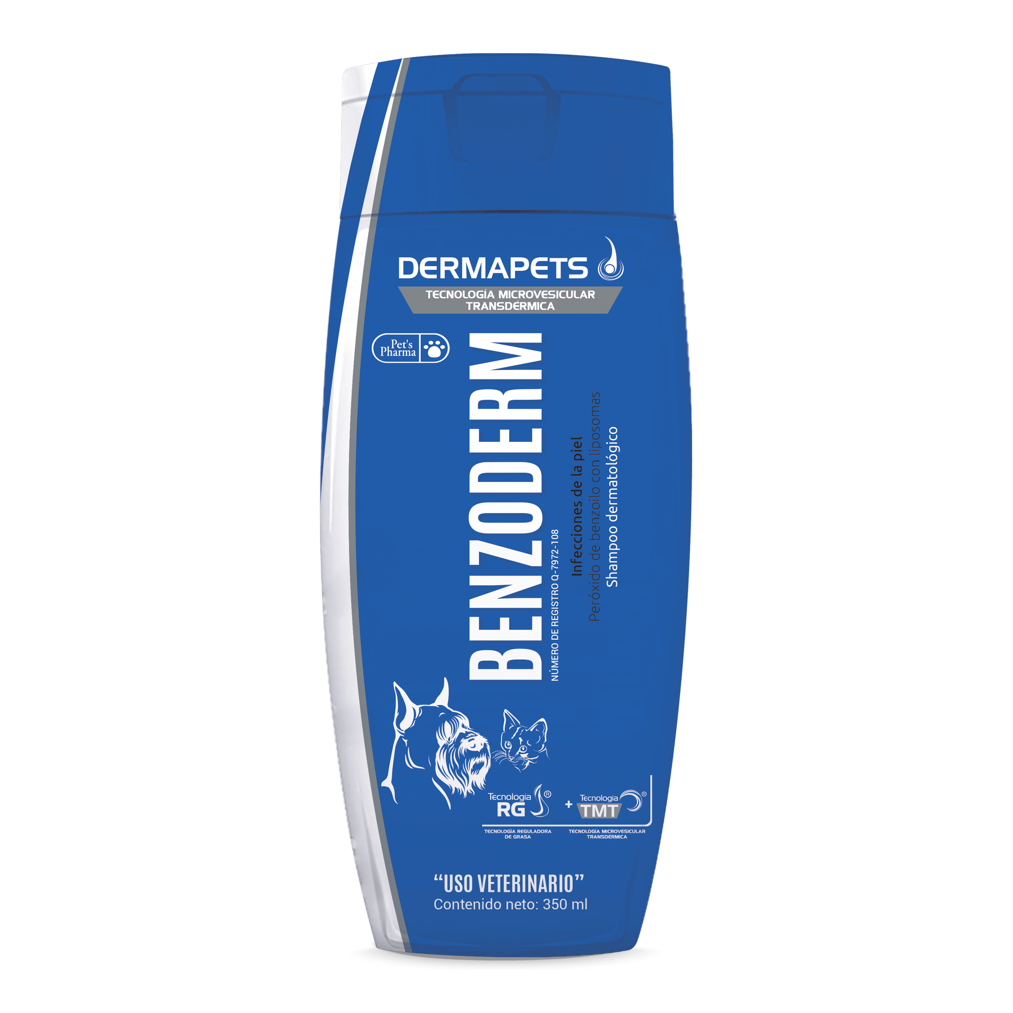 Benzoderm Shampoo Dermatológico 350ml - Pet's Pharma