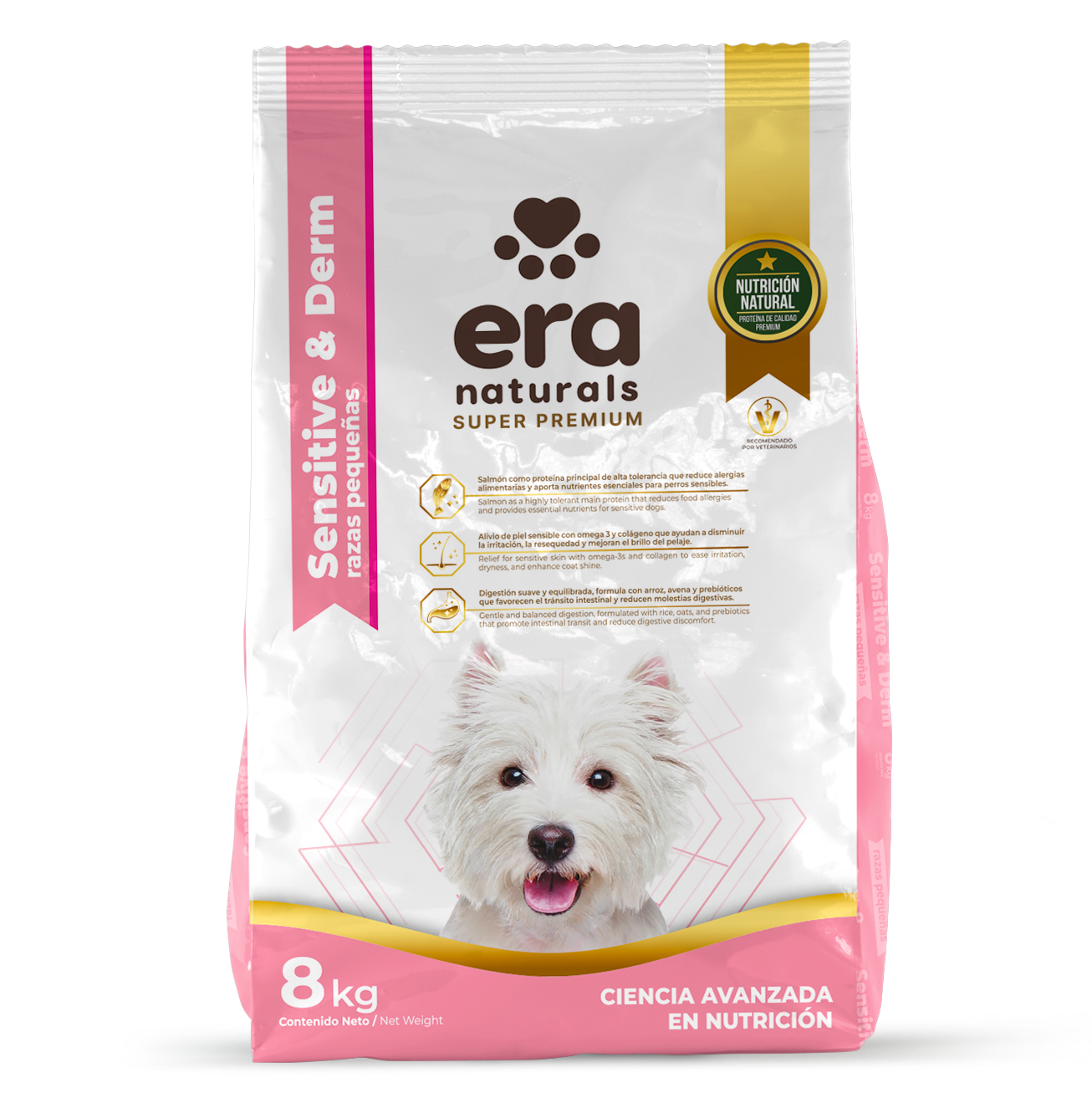 Era Naturals Alimento Sensitive & Derm Razas Pequeñas Super Premium