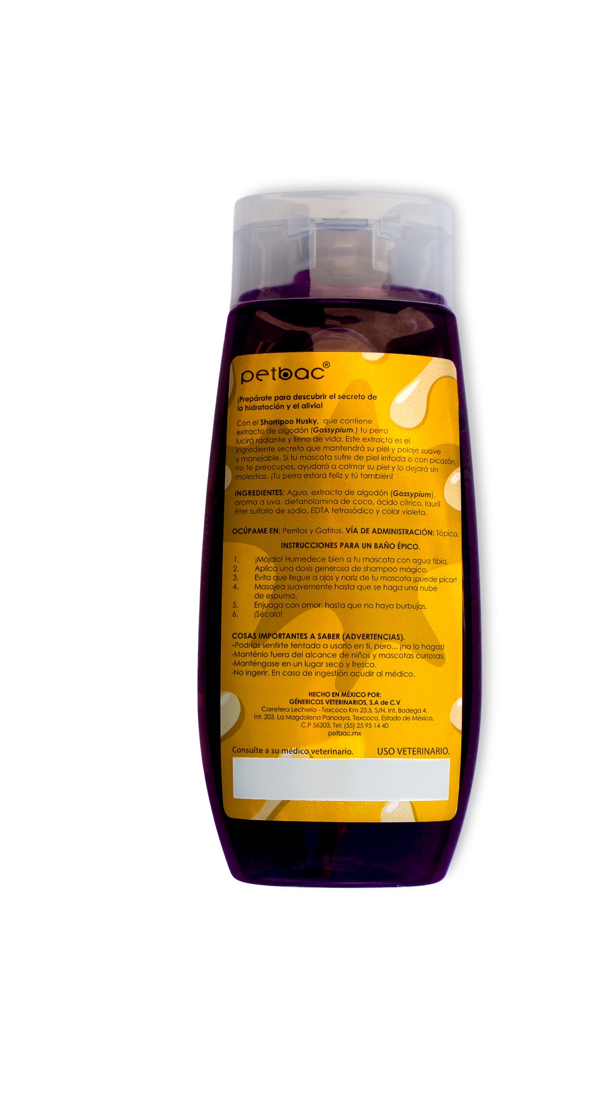Shampoo Cuidado Especial Husky 400 Ml - Petbac