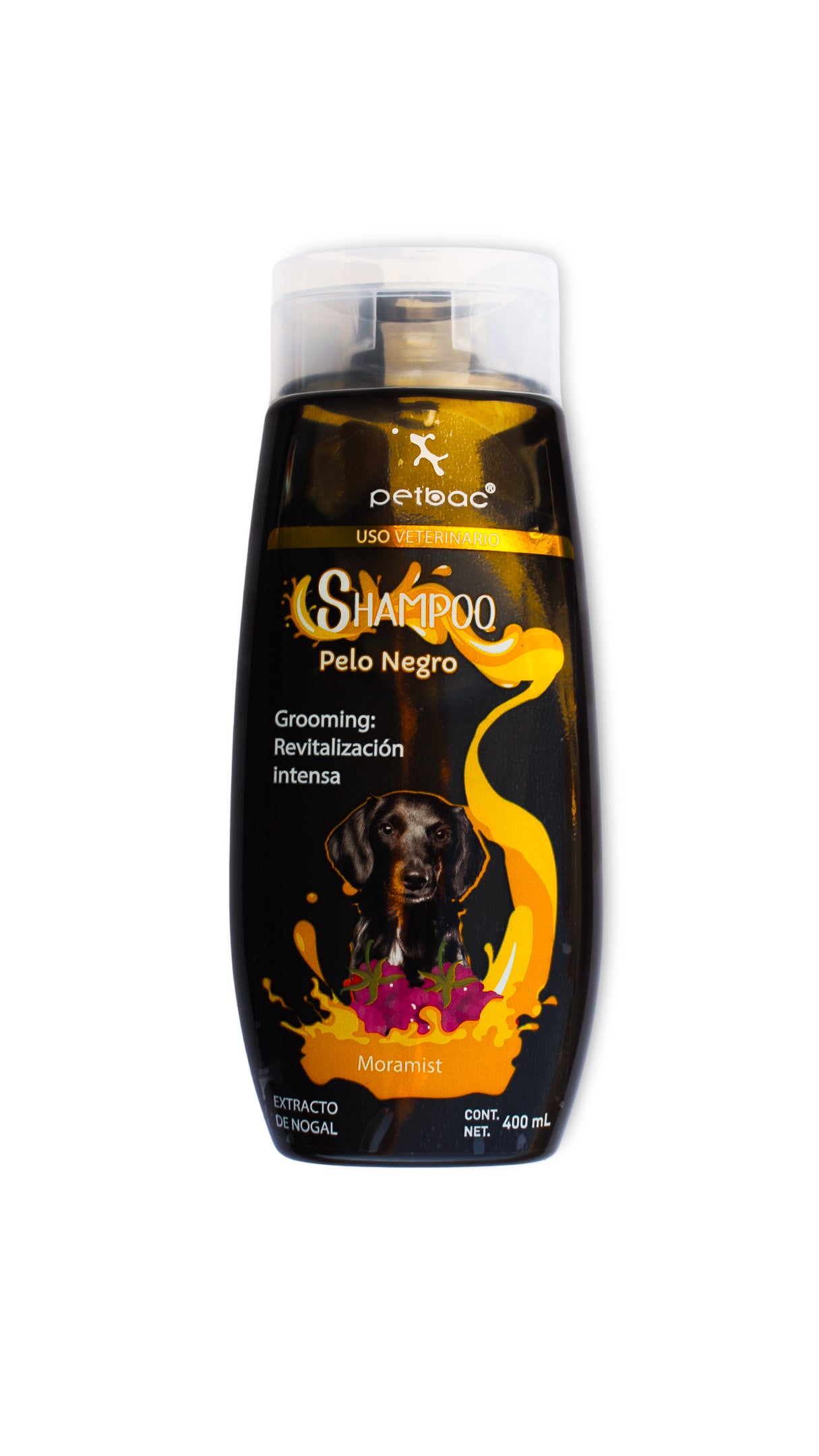 Shampoo Cuidado Especial Pelaje Negro 400 Ml - Petbac