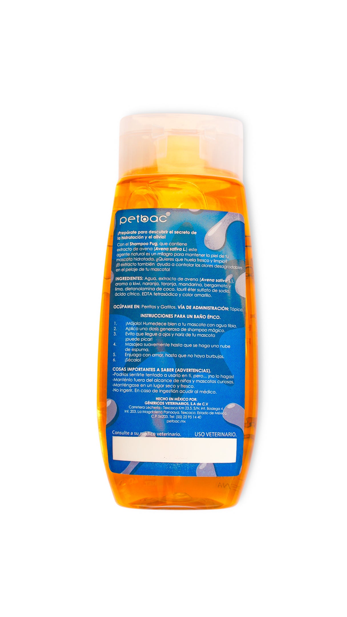 Shampoo Cuidado Especial Pug 400 Ml - Petbac