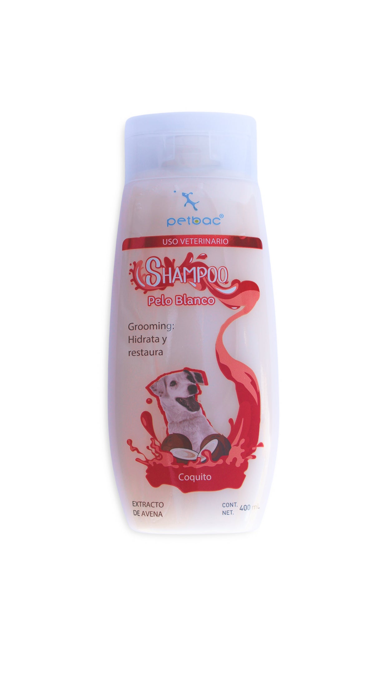 Shampoo Cuidado Especial Pelaje Blanco 400 Ml - Petbac