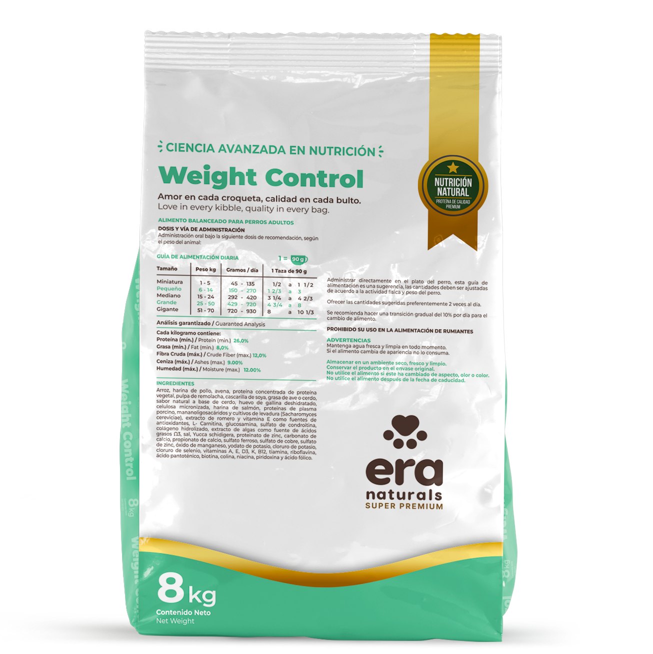 Era Naturals Alimento Weight Control 