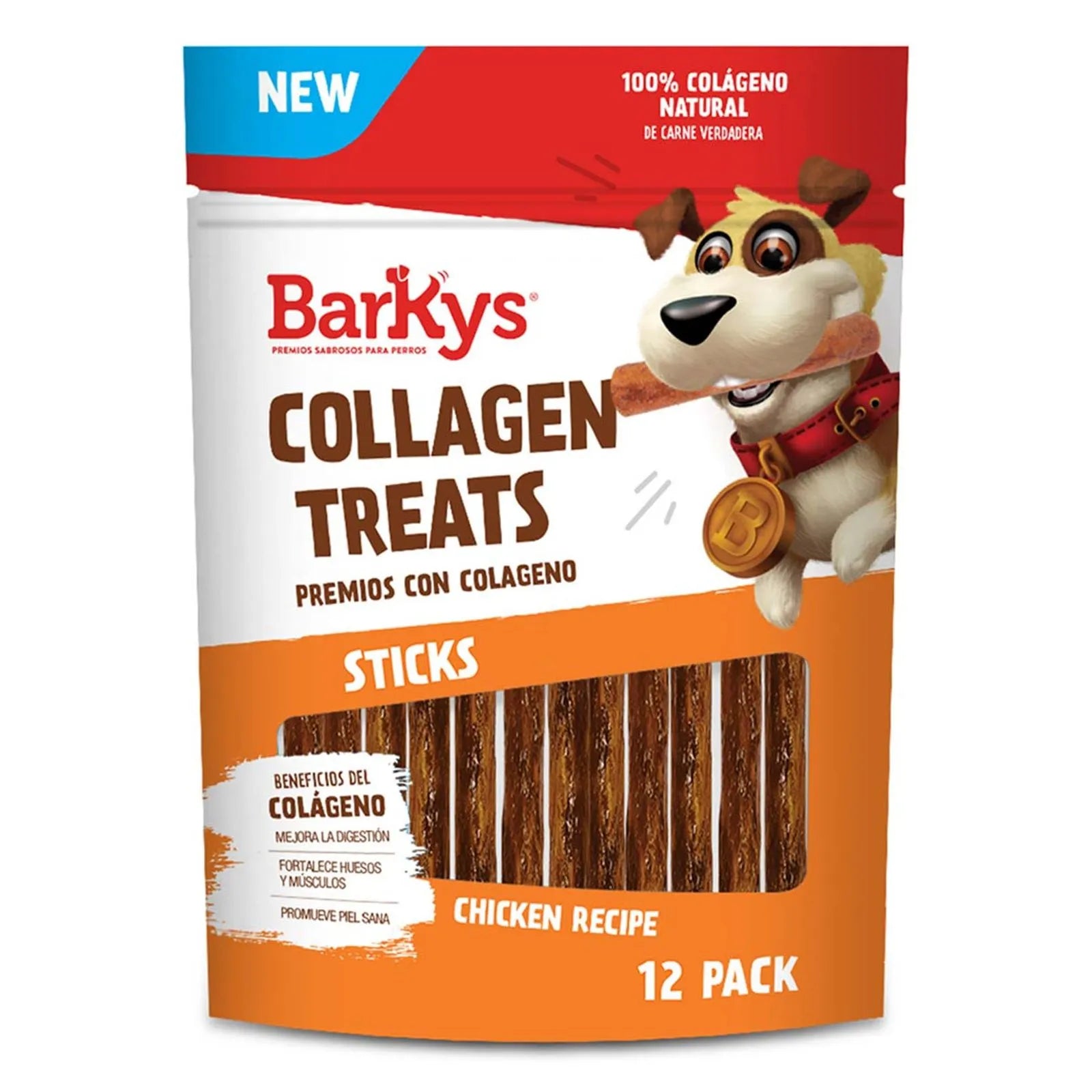 Botana Barkys de Pollo con Colágeno para Perros | Premio Natural Masti ...