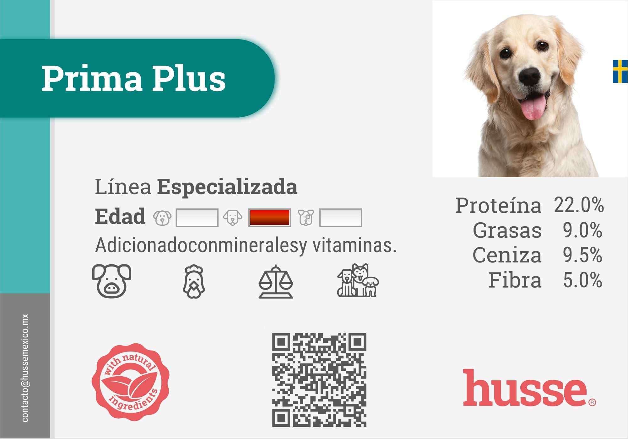 Prima pluse Husse Alimento para Perros