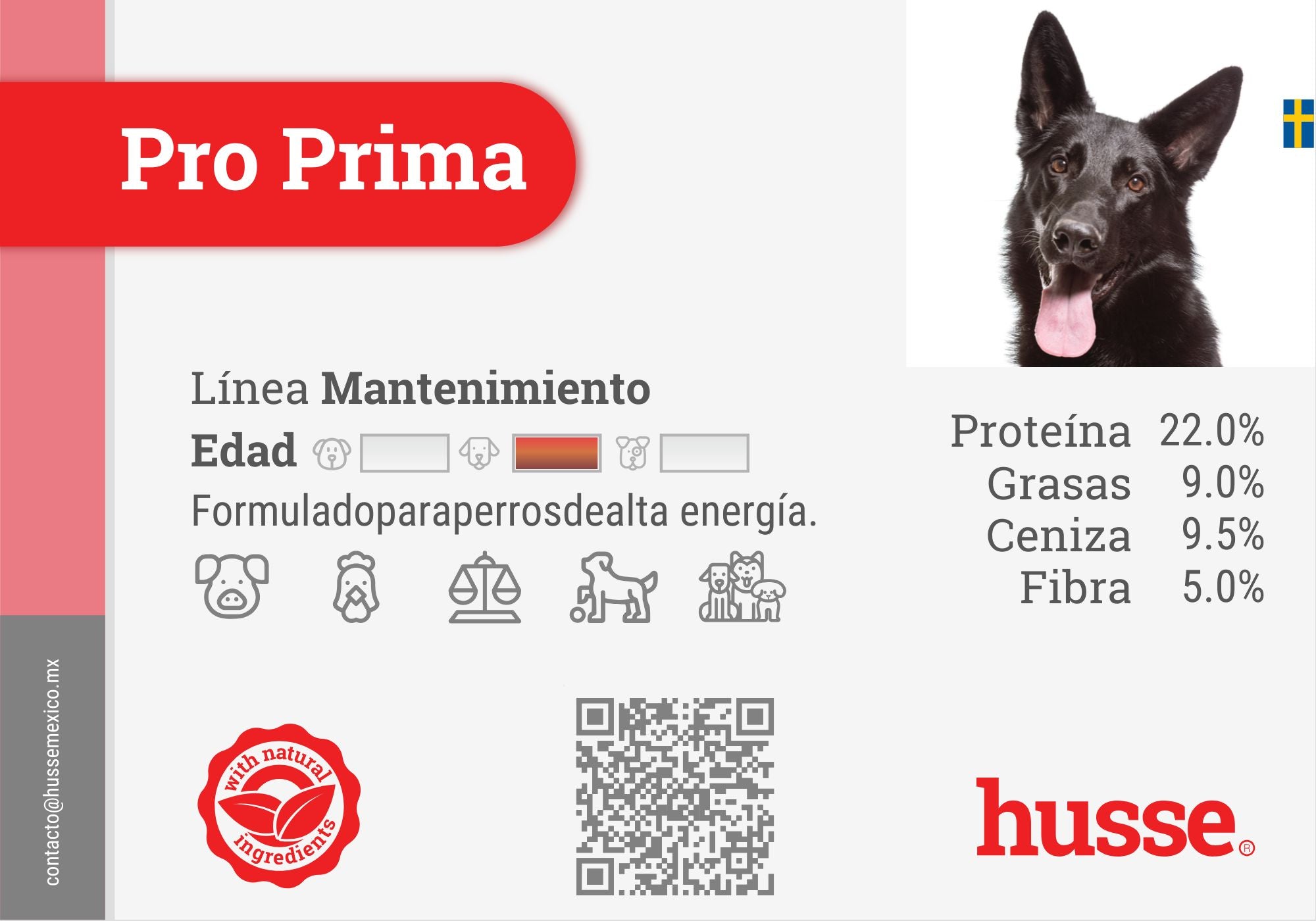 Pro prima Husse Alimento para Perro