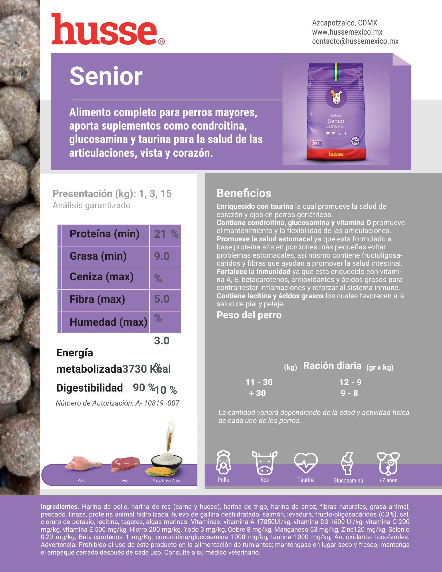 Husse Valp Digest alimento seco cachorro