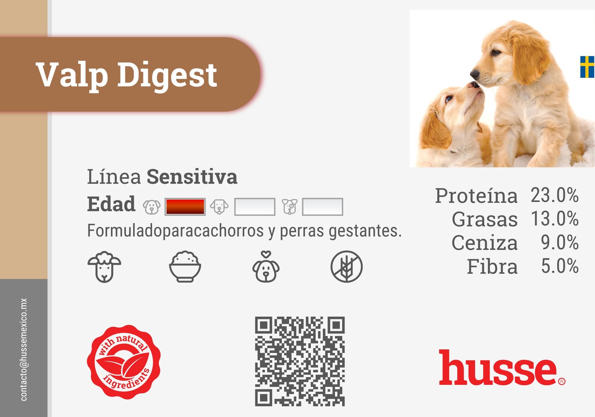 Husse Valp Digest alimento seco cachorro