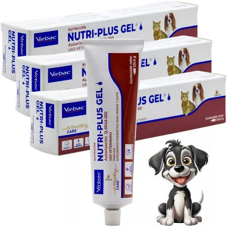 Paquete 3 Piezas Nutriplus Gel 120g - Vitaminas Perros Gatos