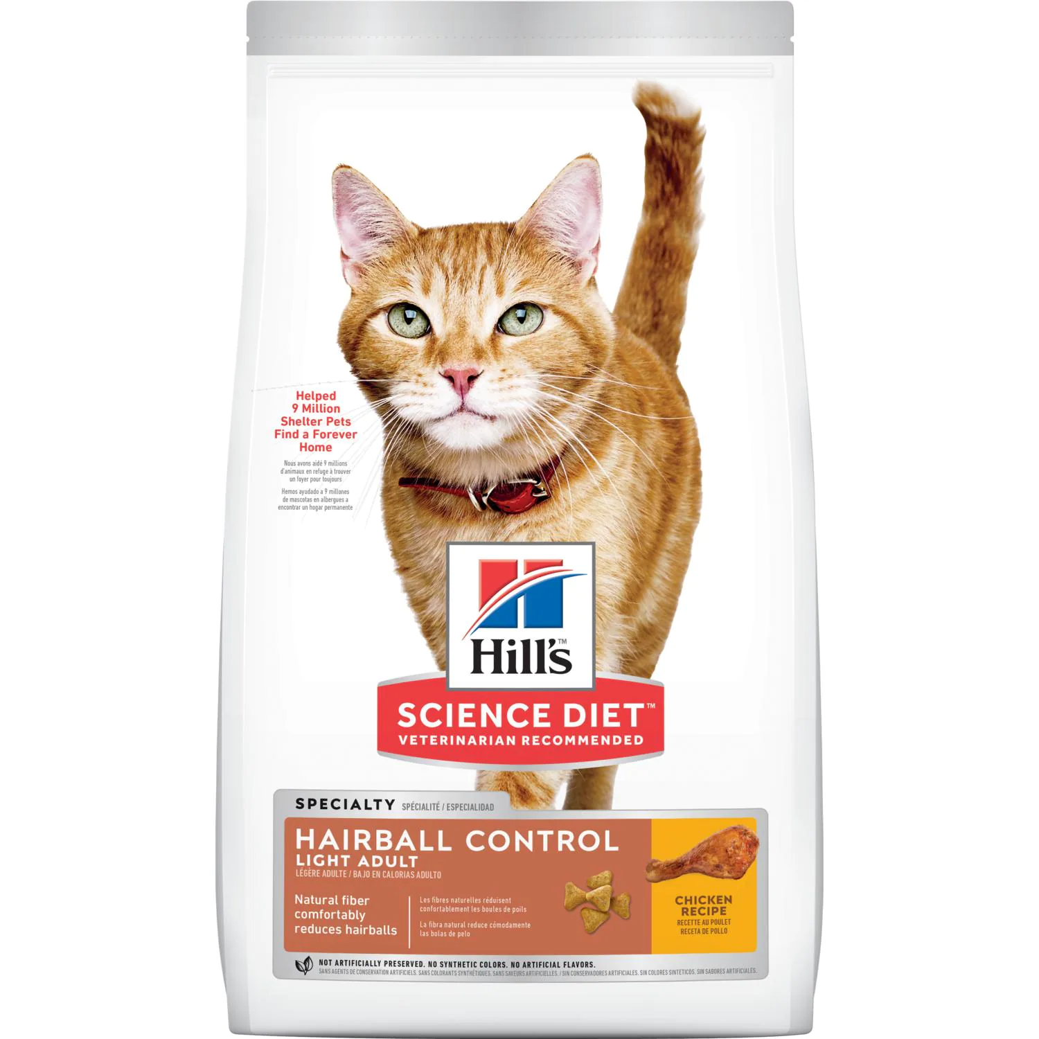 Hills Gato Adulto Control Bolas de Pelo Light Science Diet