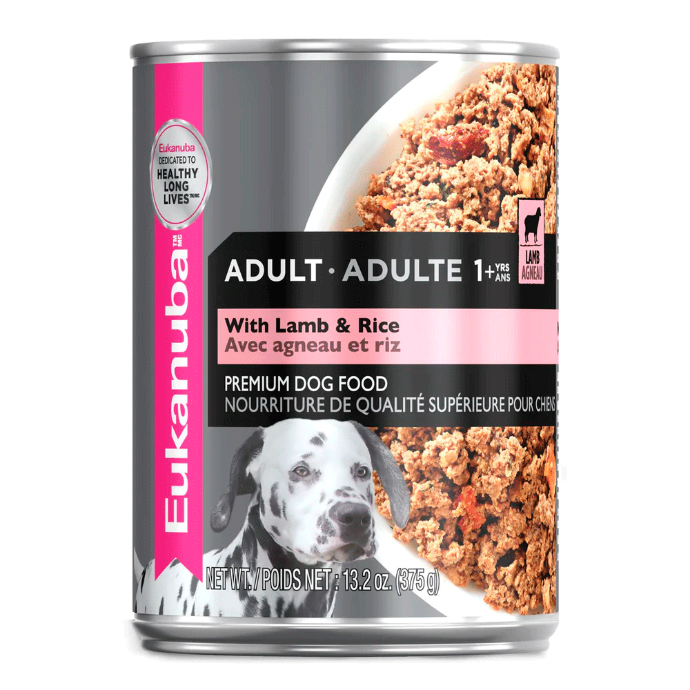 Lata Eukanuba Adulto Cordero y Arroz  375 GR