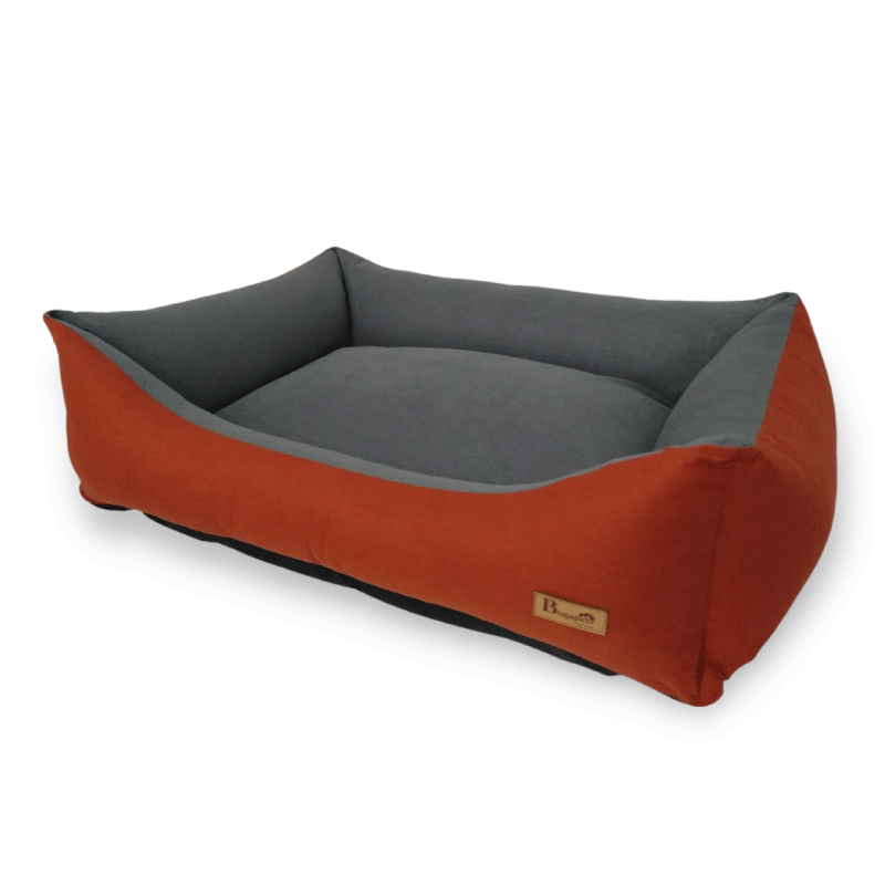 Cama para Perro Marrón Interior Gris